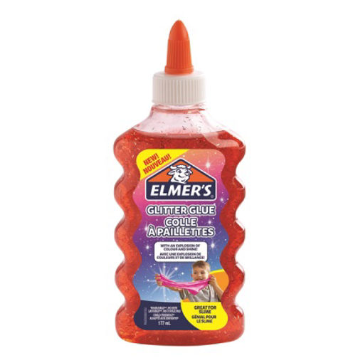 Picture of GLITTERED GLUE RED 177ML